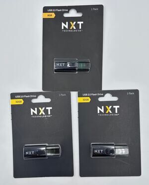NXT Technologies 32GB USB 2.0 Storage Flash Drive 3 Pack NEW (NX61109)